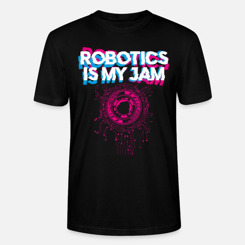 Robot Robotics Engineer Robotics - Stanley/Stella CRAFTER Unisex Organic T-Shirt - black