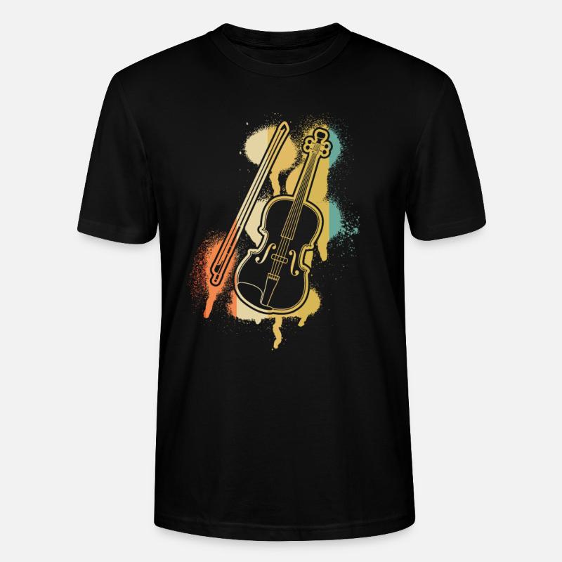 Violon Violoniste Violoniste - T-shirt bio CRAFTER Stanley Stella Unisexe - noir