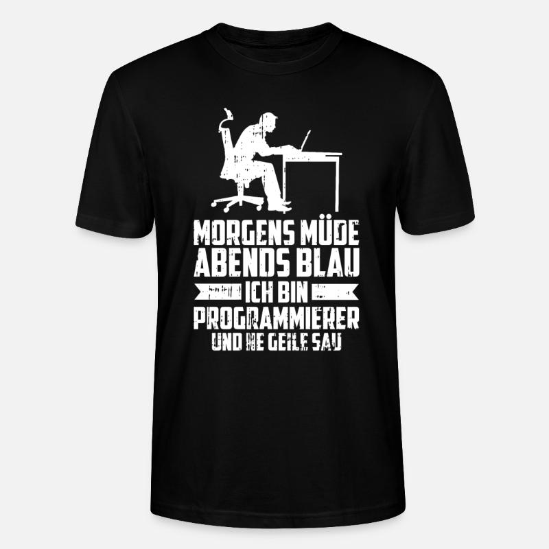 Entwickler Coder Programmierer - Stanley/Stella Unisex Bio-T-Shirt CRAFTER - Schwarz
