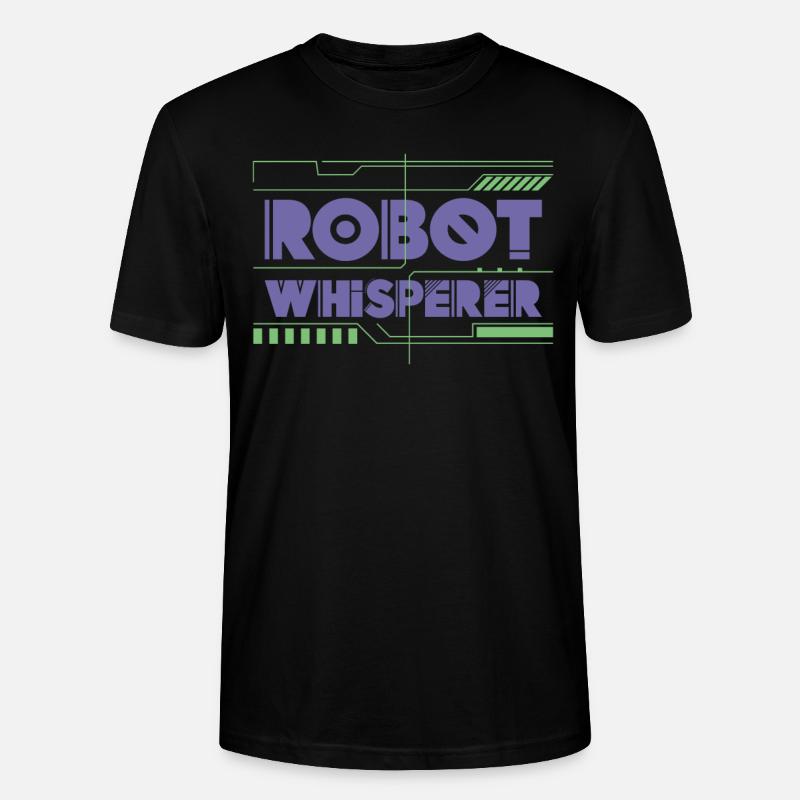 Robot Robotics Engineer Robot - Stanley/Stella CRAFTER Unisex Organic T-Shirt - black
