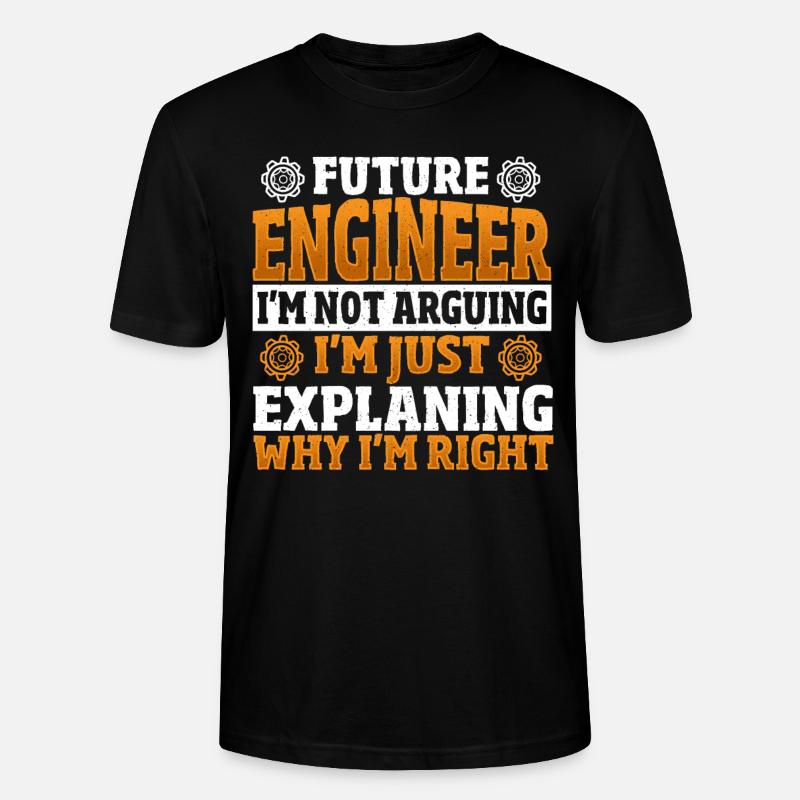 Future Engineer Mechanical Engineering Mechanical - Stanley/Stella Unisex Bio-T-Shirt CRAFTER - Schwarz