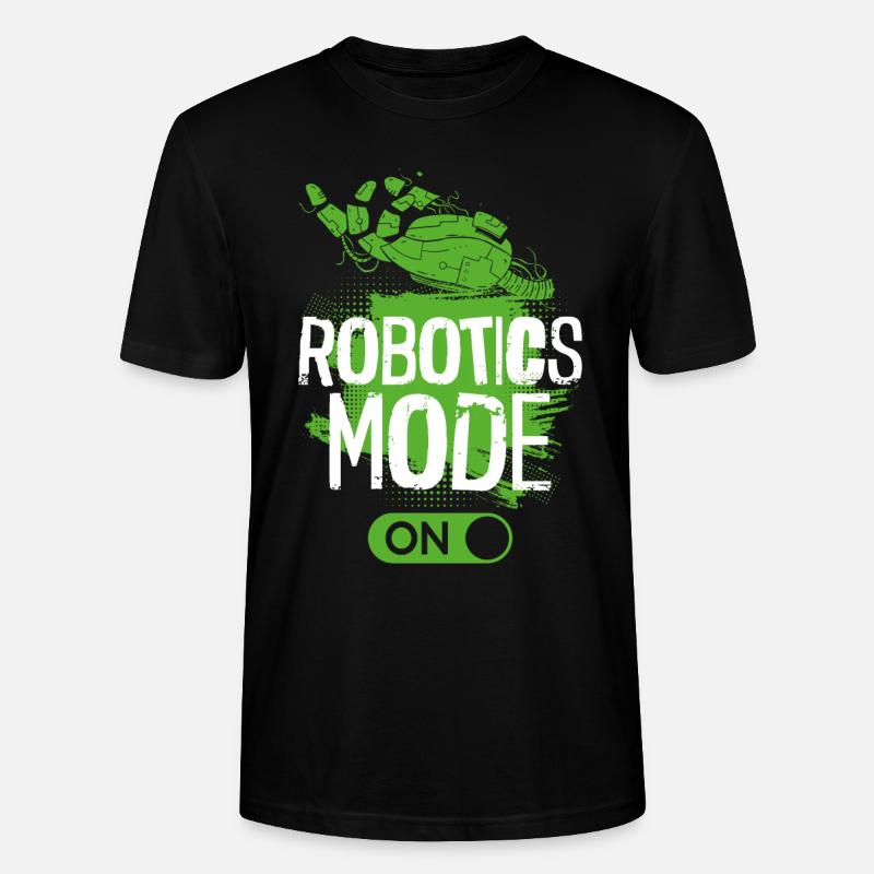 Robot Robotics Engineer Robotics - Stanley/Stella CRAFTER Unisex Organic T-Shirt - black