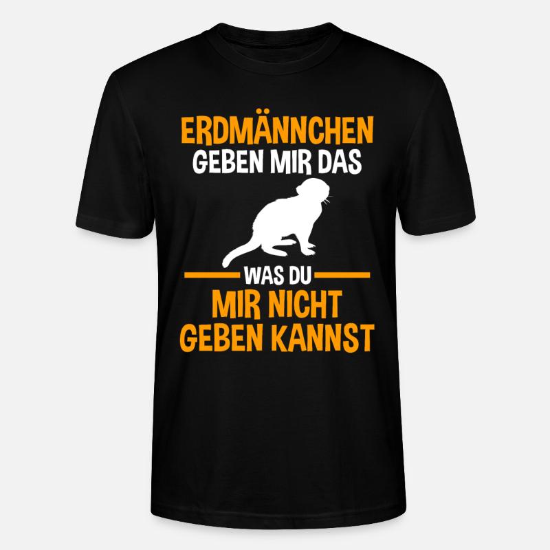 Erdmännchen - Stanley/Stella Unisex Bio-T-Shirt CRAFTER - Schwarz