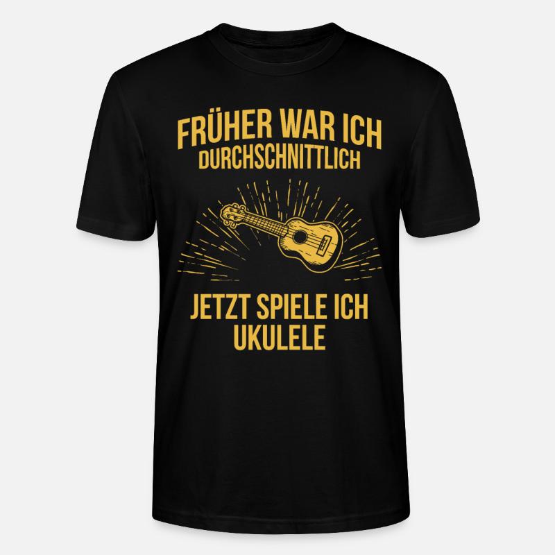 Ukulele Ukulele-Spieler Ukulelist - Stanley/Stella Unisex Bio-T-Shirt CRAFTER - Schwarz