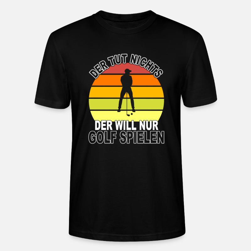 Golf Spruch - Stanley/Stella Unisex Bio-T-Shirt CRAFTER - Schwarz