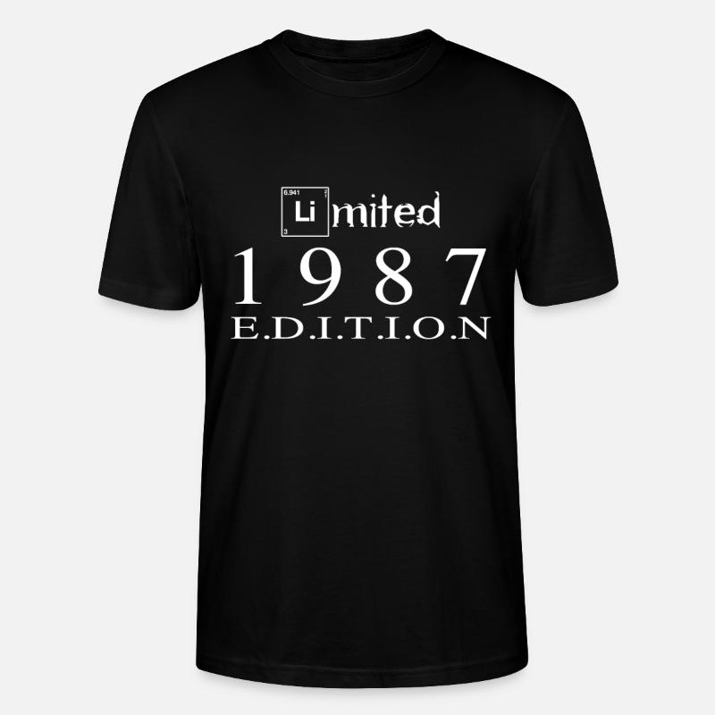 Édition limitée 1987 - T-shirt bio CRAFTER Stanley Stella Unisexe - noir