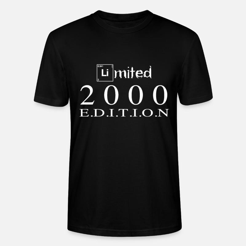 Limited Edition 2000 - Stanley/Stella Unisex Bio-T-Shirt CRAFTER - Schwarz
