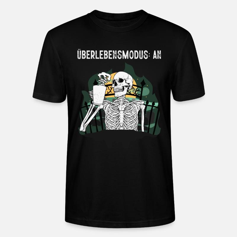 Überlebensmodus: An - Stanley/Stella Unisex Bio-T-Shirt CRAFTER - Schwarz