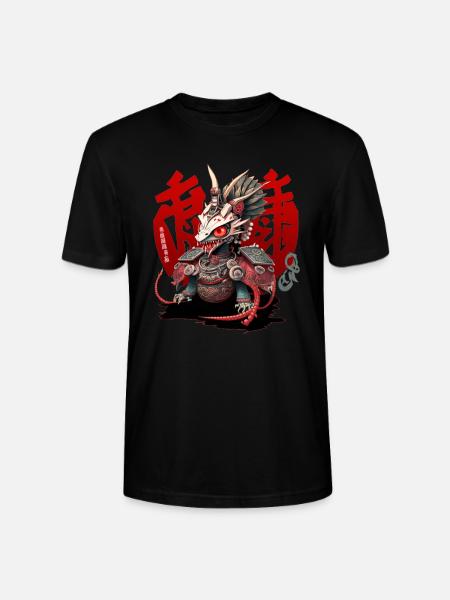 Roboter Drache Japan Drachen Symbole - Stanley/Stella Unisex Bio-T-Shirt CRAFTER - Schwarz
