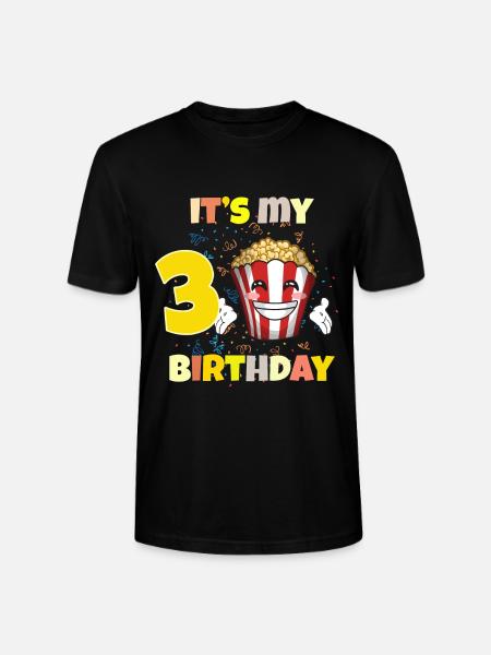 It's my 3rd birthday - Stanley/Stella CRAFTER Unisex Organic T-Shirt - black