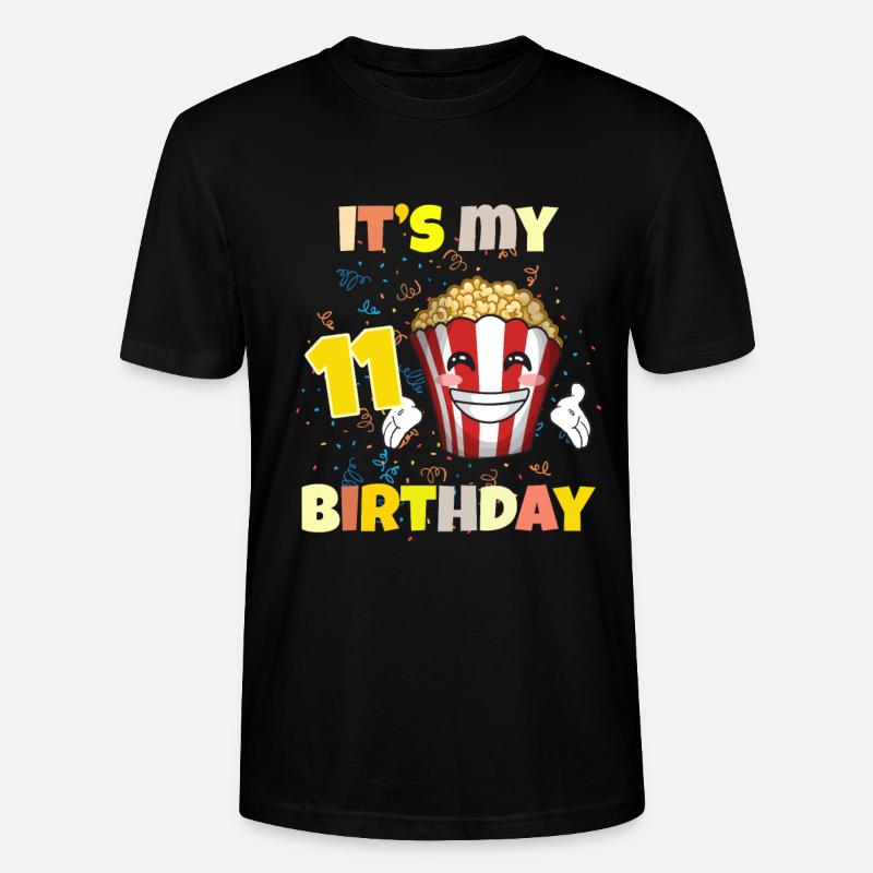 C’est mon 11e anniversaire - T-shirt bio CRAFTER Stanley Stella Unisexe - noir