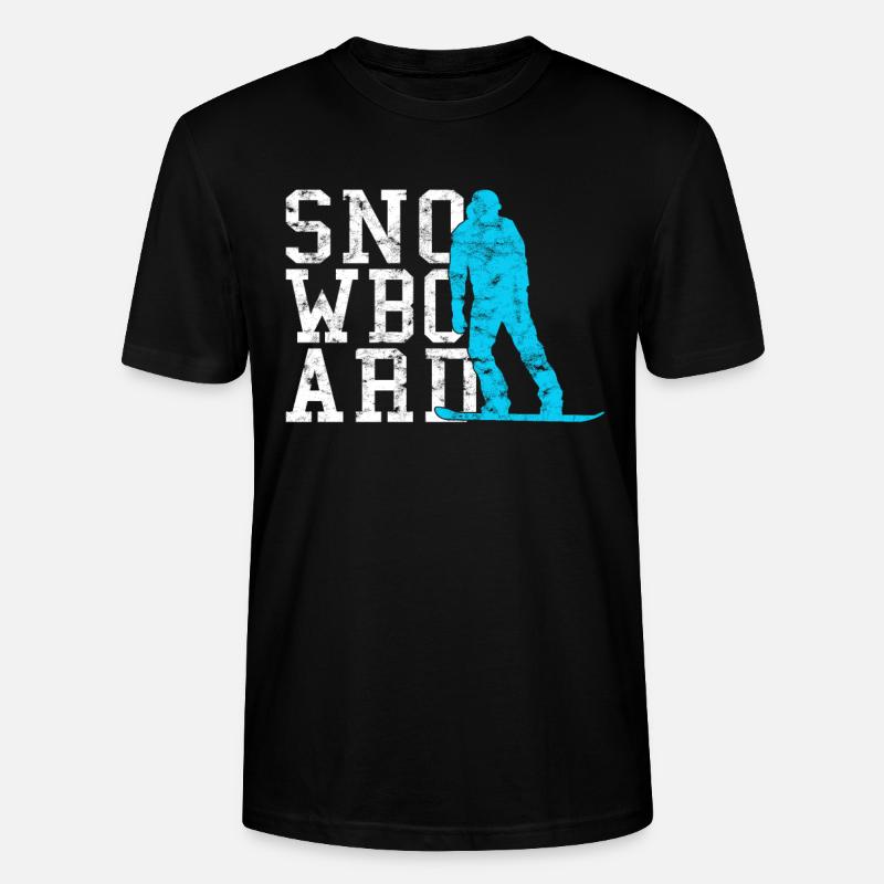 Planche à neige - T-shirt bio CRAFTER Stanley Stella Unisexe - noir