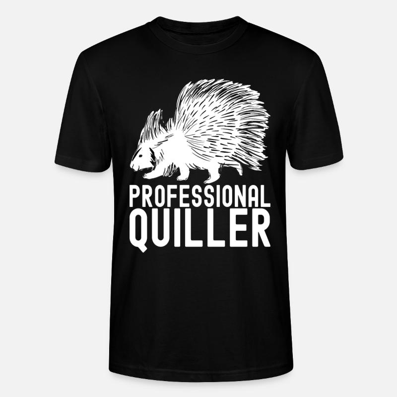 Porc-épic mignon - T-shirt bio CRAFTER Stanley Stella Unisexe - noir