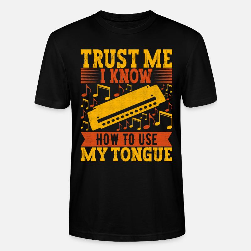 Harmonica Harmonica - Stanley/Stella CRAFTER Unisex Organic T-Shirt - black