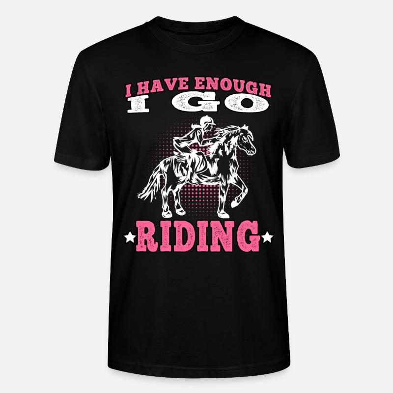 Je monte à cheval cavalier - T-shirt bio CRAFTER Stanley Stella Unisexe - noir
