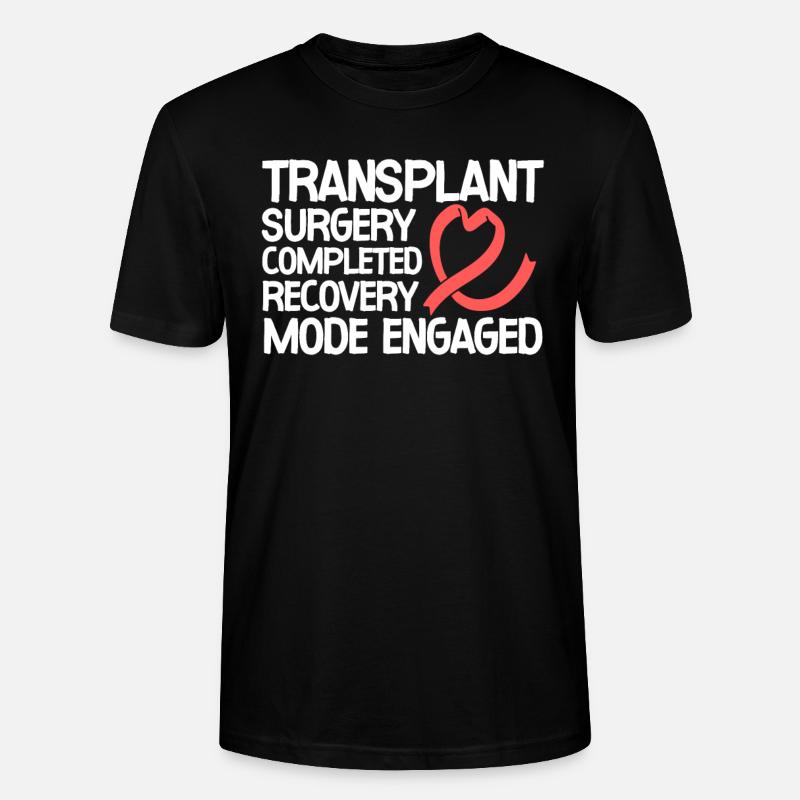 Lungen Transplantation Operation Geschenk - Stanley/Stella Unisex Bio-T-Shirt CRAFTER - Schwarz