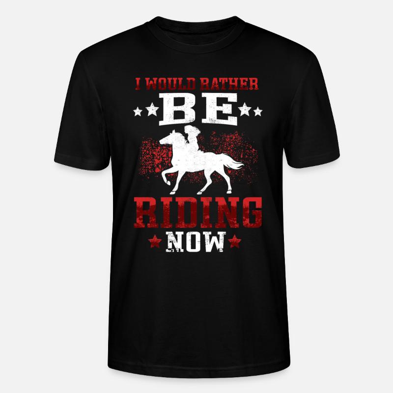 Préférez monter à cheval Cavalier - T-shirt bio CRAFTER Stanley Stella Unisexe - noir