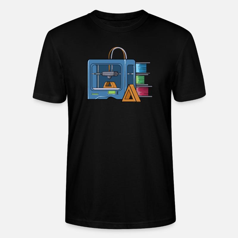 Impression 3D Impression CAD PLA Filament Impression 3D - T-shirt bio CRAFTER Stanley Stella Unisexe - noir