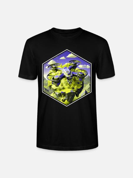 Drohnen Pilot Quadrocopter - Stanley/Stella Unisex Bio-T-Shirt CRAFTER - Schwarz