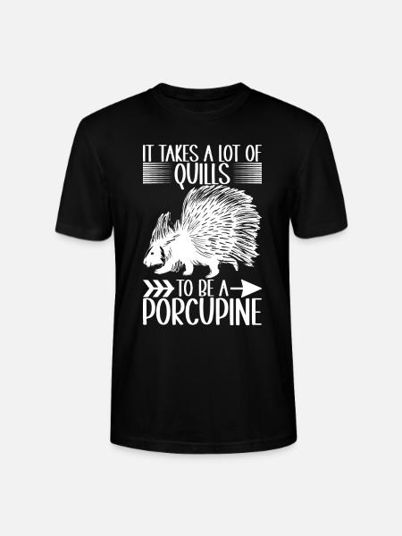 Porc-épic mignon - T-shirt bio CRAFTER Stanley Stella Unisexe - noir