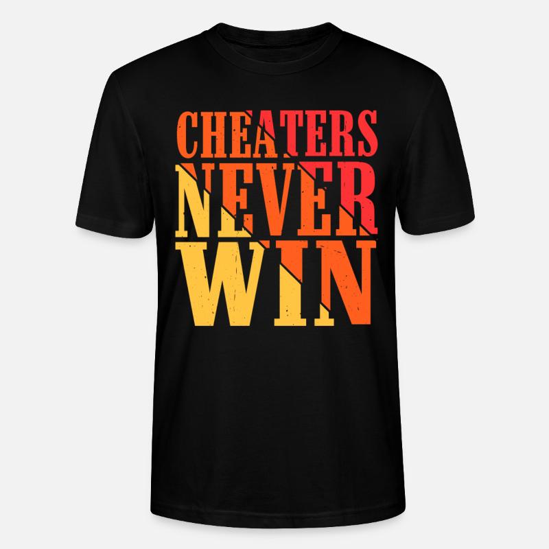 Cheaters Never Win 15 - Stanley/Stella Unisex Bio-T-Shirt CRAFTER - Schwarz