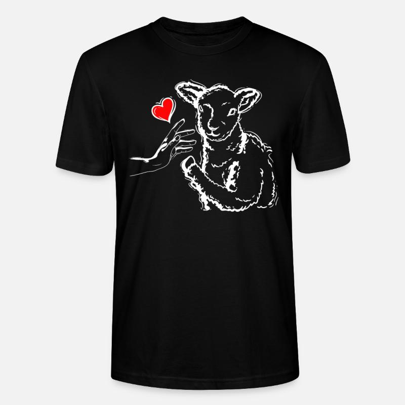 Schaf Liebe Schäfer High Five - Stanley/Stella Unisex Bio-T-Shirt CRAFTER - Schwarz