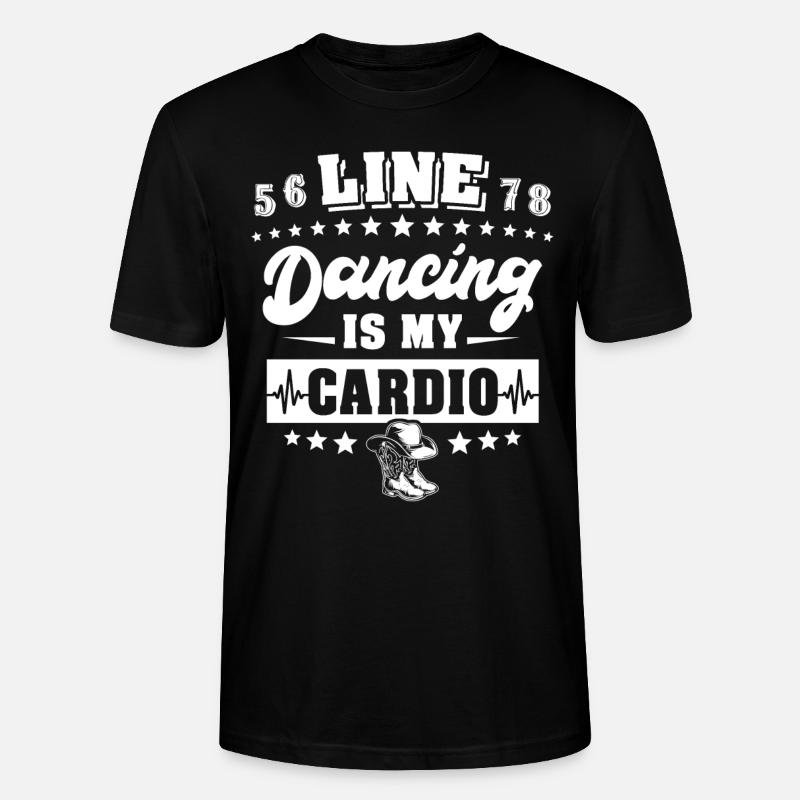 Line Dancing Line Dance - Stanley/Stella Unisex Bio-T-Shirt CRAFTER - Schwarz