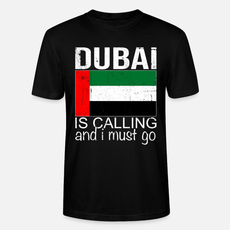 Dubai Spruch - Stanley/Stella Unisex Bio-T-Shirt CRAFTER - Schwarz