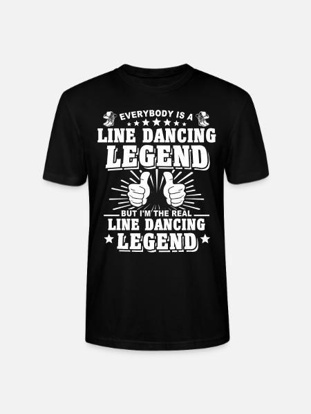 Line Dance Line Dancing - Stanley/Stella CRAFTER Unisex Organic T-Shirt - black