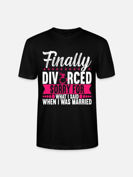 Divorce Divorced - Stanley/Stella CRAFTER Unisex Organic T-Shirt - black
