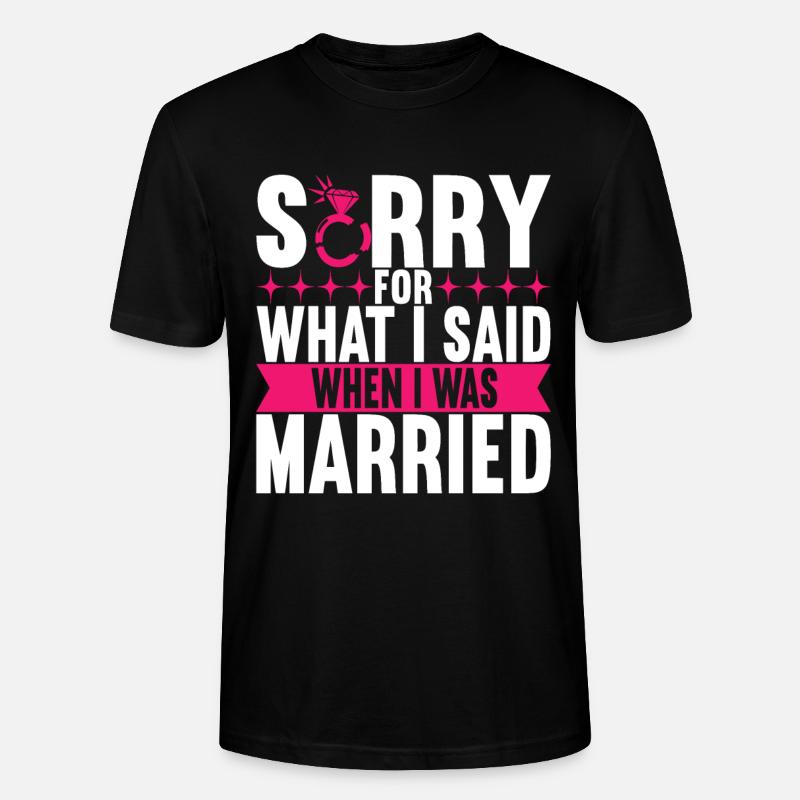 Divorce Divorced - Stanley/Stella CRAFTER Unisex Organic T-Shirt - black