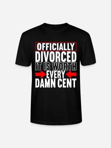 Divorce Divorced - Stanley/Stella CRAFTER Unisex Organic T-Shirt - black