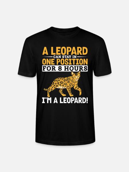 Bengal Katzenrasse Leopard Samtpfote Geschenk - Stanley/Stella Unisex Bio-T-Shirt CRAFTER - Schwarz