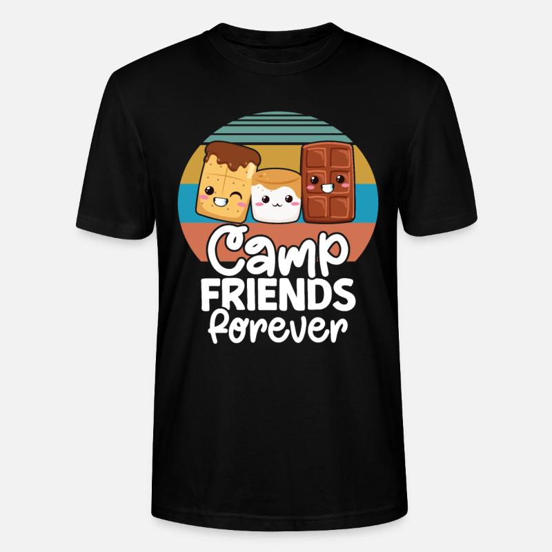 Marshmallow S'more - Stanley/Stella Unisex Bio-T-Shirt CRAFTER - Schwarz