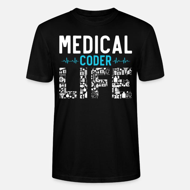 Medizinischer Kodierer Medizinischer Programmierer - Stanley/Stella Unisex Bio-T-Shirt CRAFTER - Schwarz