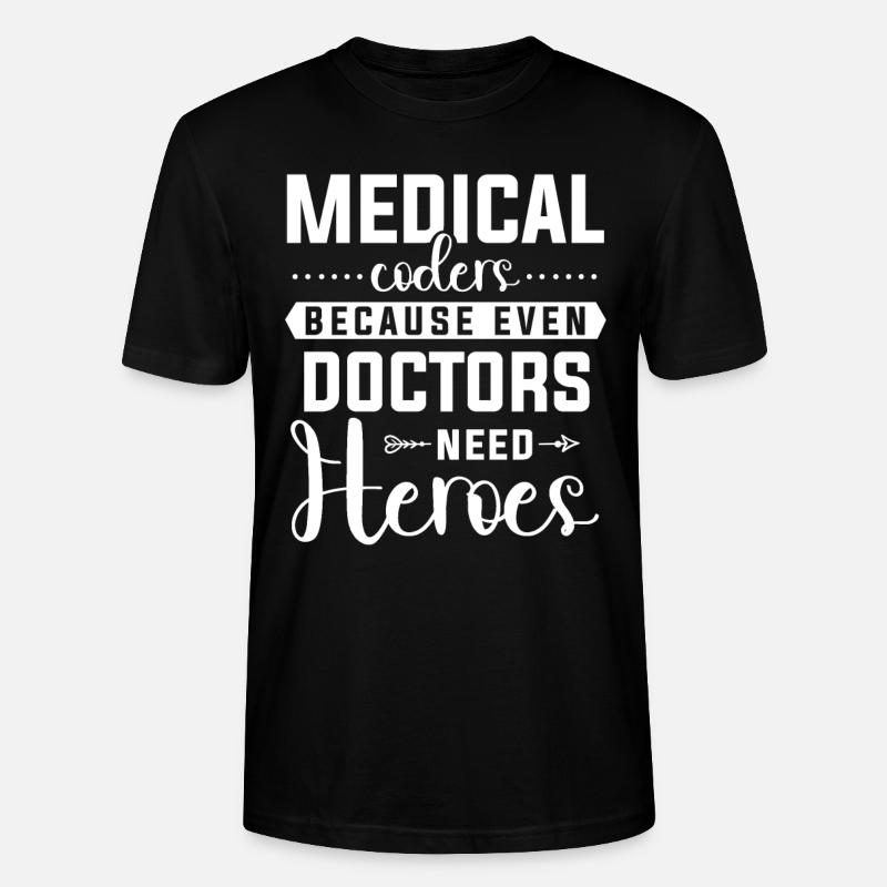 Codeur médical Programmeur médical - T-shirt bio CRAFTER Stanley Stella Unisexe - noir