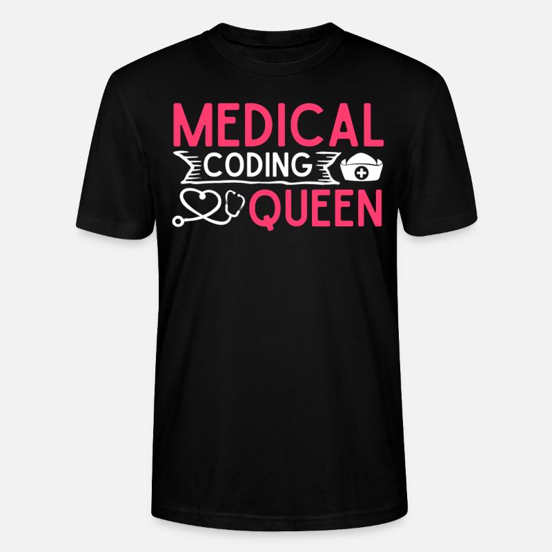 Medizinischer Kodierer Medizinischer Programmierer - Stanley/Stella Unisex Bio-T-Shirt CRAFTER - Schwarz