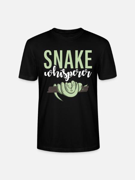 Snake Gift Snake Lover - Stanley/Stella CRAFTER Unisex Organic T-Shirt - black