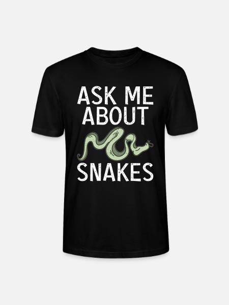 Snake Gift Snake Lover - Stanley/Stella CRAFTER Unisex Organic T-Shirt - black