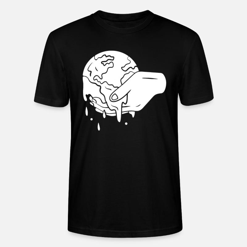 Klimawandel Schutz Erde - Stanley/Stella Unisex Bio-T-Shirt CRAFTER - Schwarz