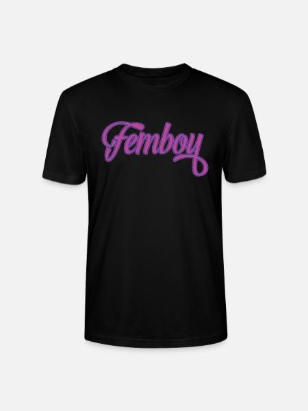 Femboy Cross Dressing - Stanley/Stella CRAFTER Unisex Organic T-Shirt - black