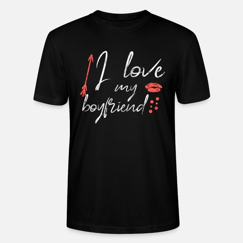 J’aime mon petit ami - T-shirt bio CRAFTER Stanley Stella Unisexe - noir