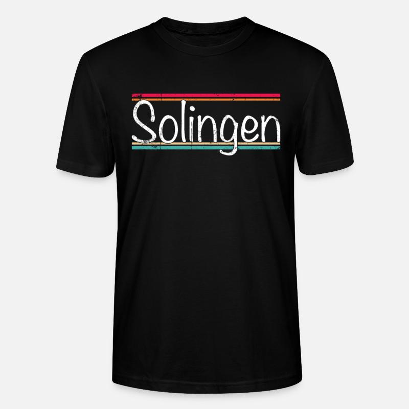 Solingen - Stanley/Stella Unisex Bio-T-Shirt CRAFTER - Schwarz