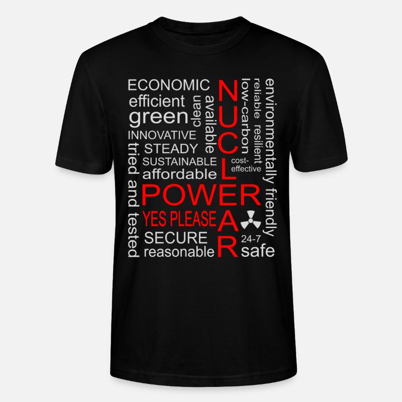 Atomkraft, Ja bitte, Kernenergie - Stanley/Stella Unisex Bio-T-Shirt CRAFTER - Schwarz