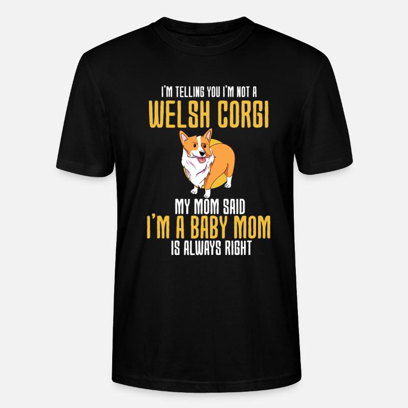 Welsh Corgi - Stanley/Stella Unisex Bio-T-Shirt CRAFTER - Schwarz