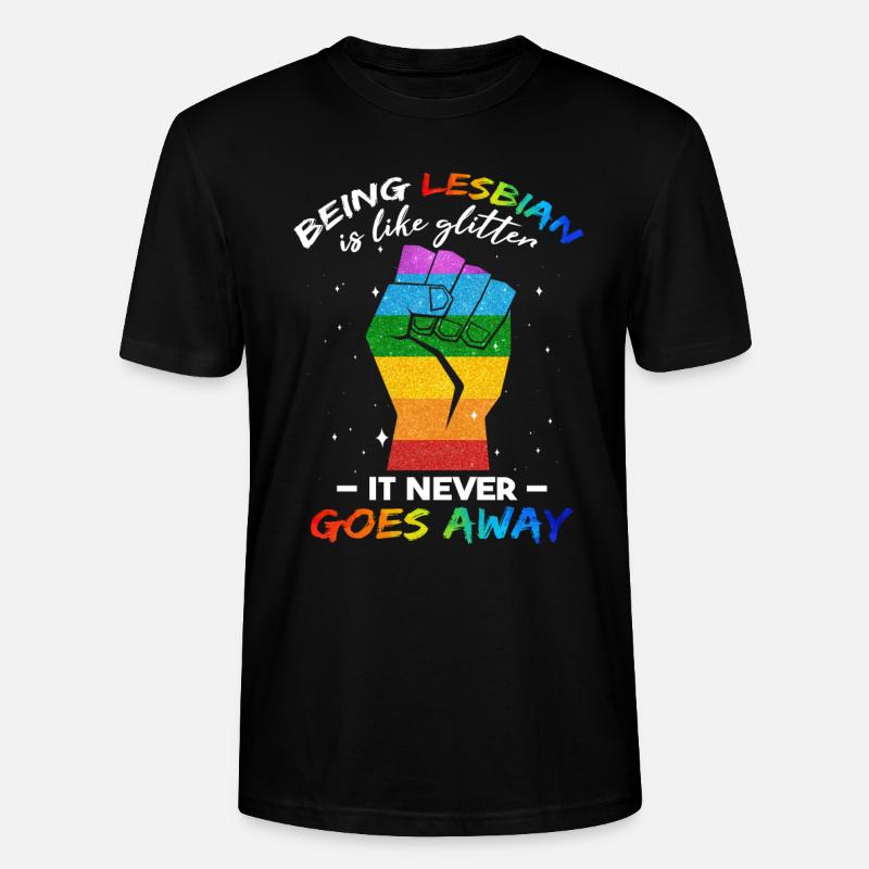 Lustiger lesbischer Pride-Monat - Stanley/Stella Unisex Bio-T-Shirt CRAFTER - Schwarz