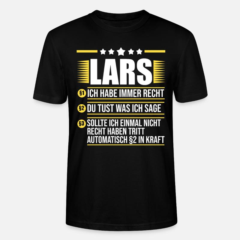Lars - Stanley/Stella Unisex Bio-T-Shirt CRAFTER - Schwarz