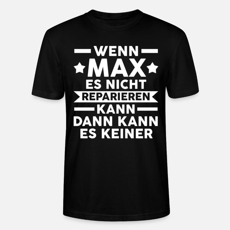Max - Stanley/Stella Unisex Bio-T-Shirt CRAFTER - Schwarz
