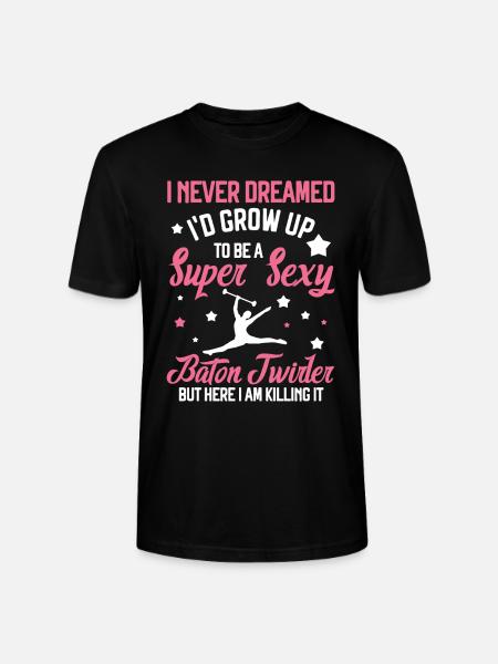 Tambourstab swirling - Stanley/Stella CRAFTER Unisex Organic T-Shirt - black