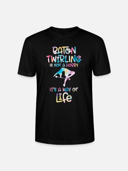 Tambourstab swirling - Stanley/Stella CRAFTER Unisex Organic T-Shirt - black